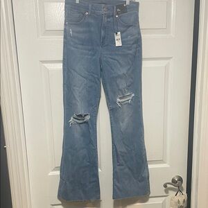 NWT..Express Light Blue Flare Jeans